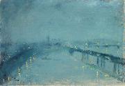 London im Nebel Lesser Ury